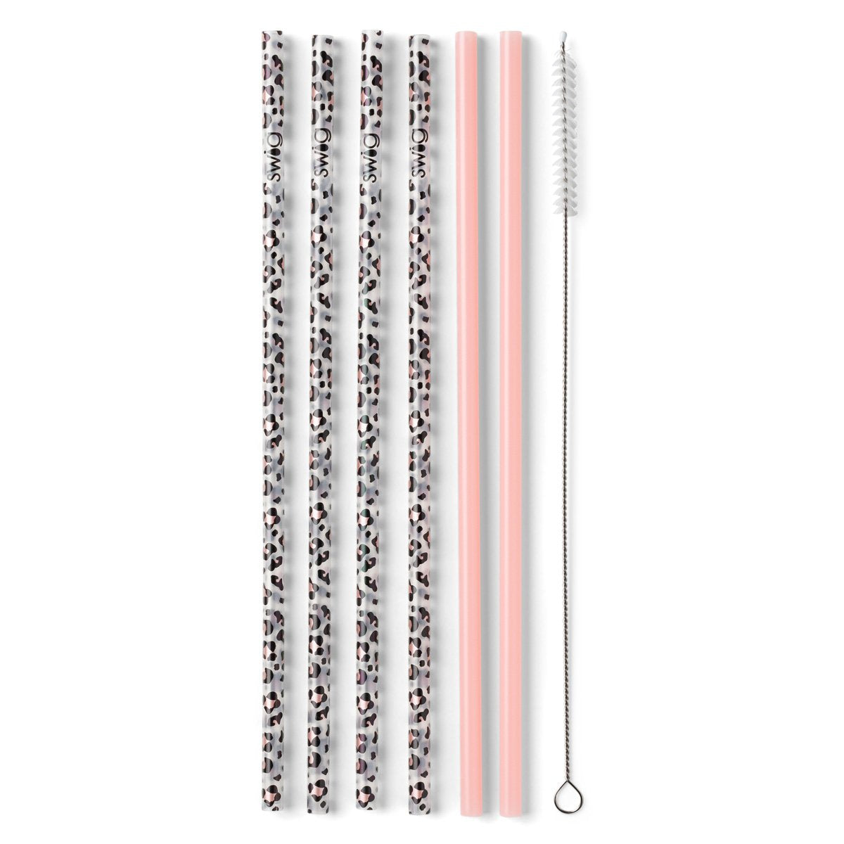 swig-life-luxy-leopard-pink-tall-straws-cleaner-set