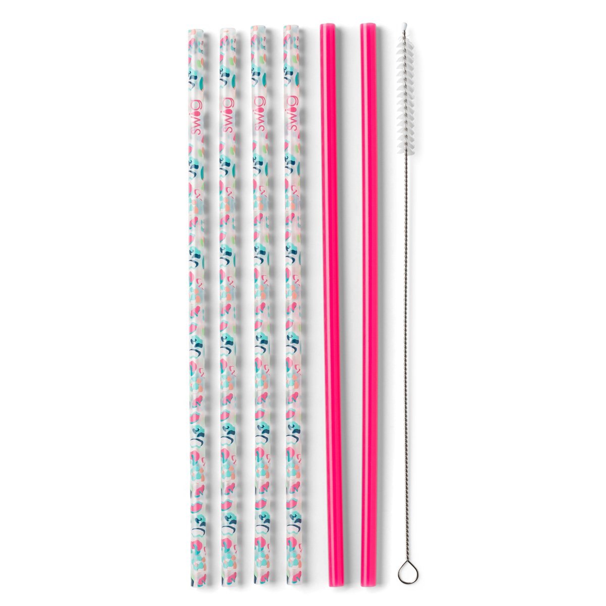 swig-life-party-animal-hot-pink-tall-straws-cleaner-set